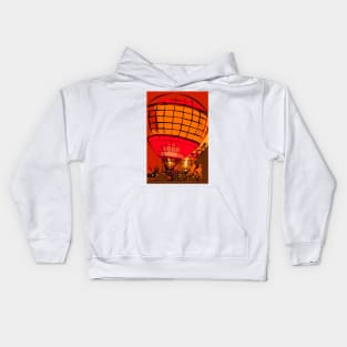 Evening Glow Red And Yellow In Abstract Kids Hoodie